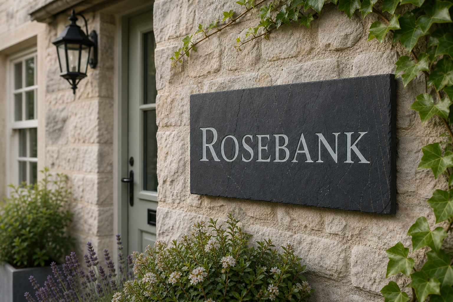 Premium Reflective Welsh Slate Sign image 8